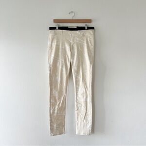 HELMUT LANG | Splatter Skinny Pants in Cream | 30